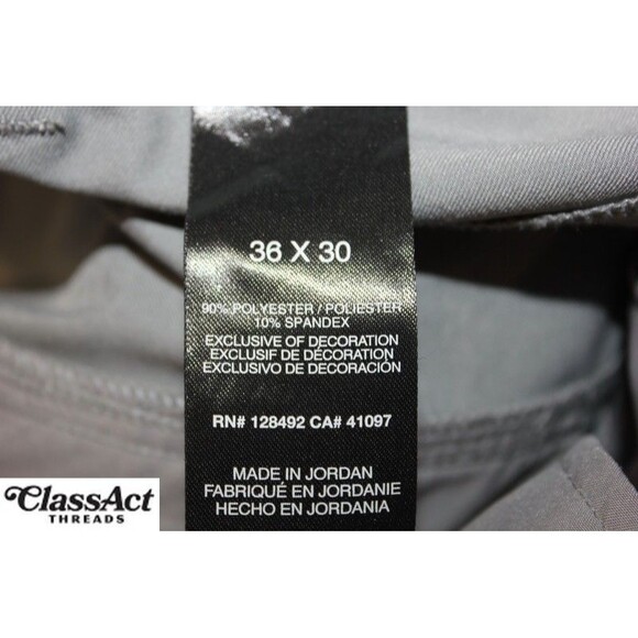 Greg Norman Pants Mens Gray Golf Stretch Dress Slacks Lightweight 36 x 30 - Picture 2 of 10